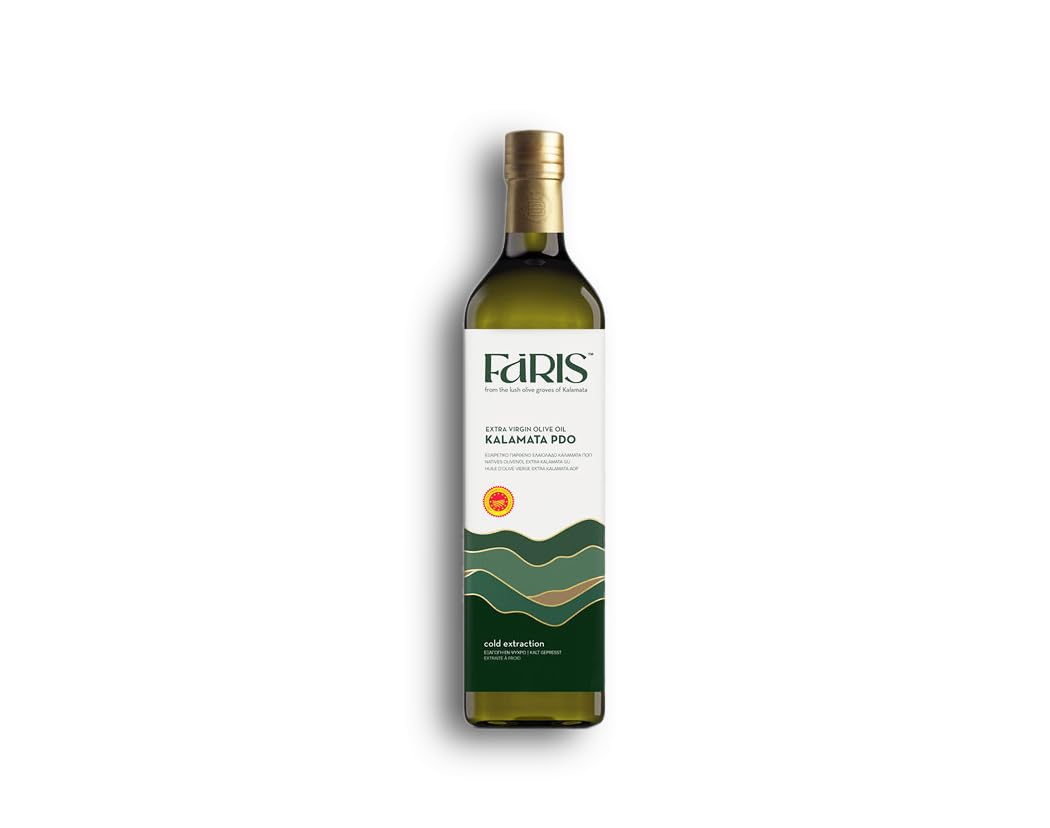 FARIS Huile d'olive extra vierge grecque,Huile d'olive extra vierge Kalamata AOP, pressée à froid,|250 ml