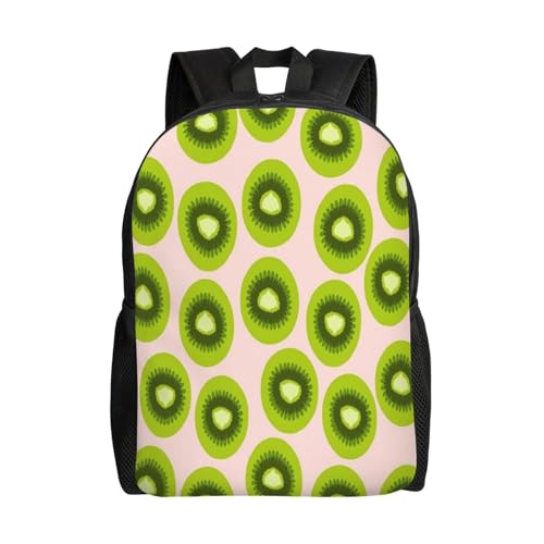 Cute Kiwi Fruit Backpack Simple Leisure Travel Backpack Outgoing Daypack 16 inch