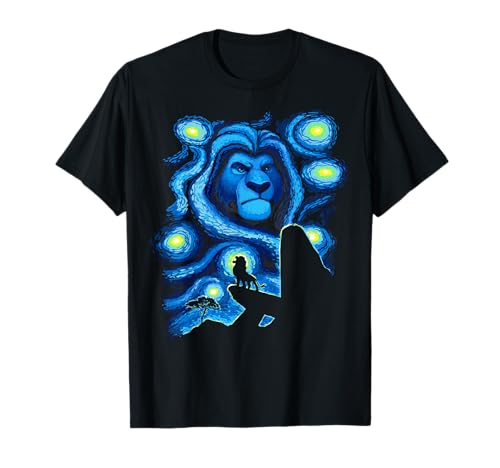 T-shirt Roi Lion Mufasa Disney col rond en coton doux imprimé