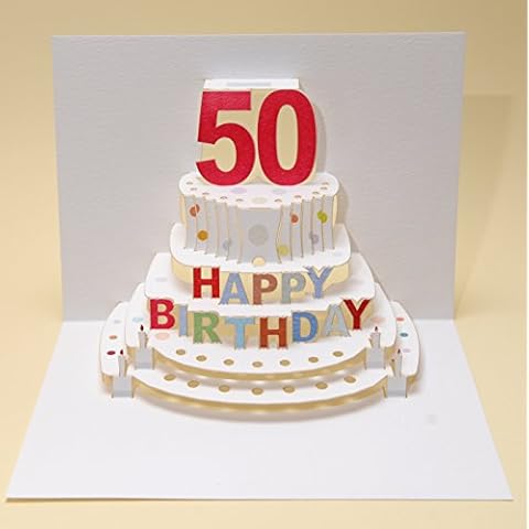 Forever Cards Pop Up Birthday Card 50th Birthday Cover