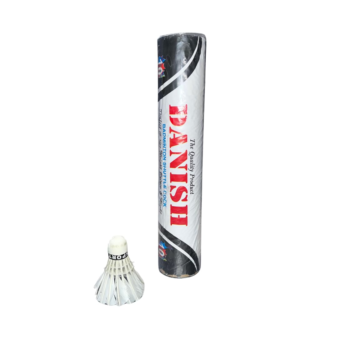 RAJESH SPORTS Badminton Feather Shuttle Cock (White) Pack of 10 Pcs Training & Practice-picture-14
