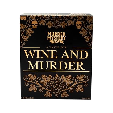 Murder Mystery Party, A Taste for Wine & Murder, Murder Mystery Party Game to Host Your Own Murder Mystery Night Cover