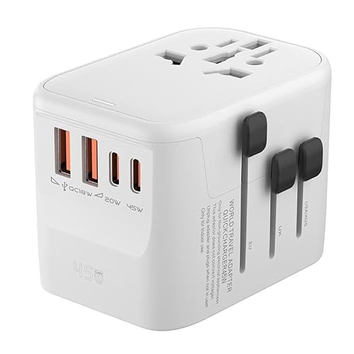 超小型 220Vから100V 変圧器 海外旅行用 海外コンセント変換プラグ 正弦波変圧器 降圧変圧 2USBポート2Type-cポート 海外旅行用ドライヤー最大韓国/中国/アメリカ/ヨーロッパ/アジア/南アフリカ等び200 ヶ国への対応日本製100V電気製