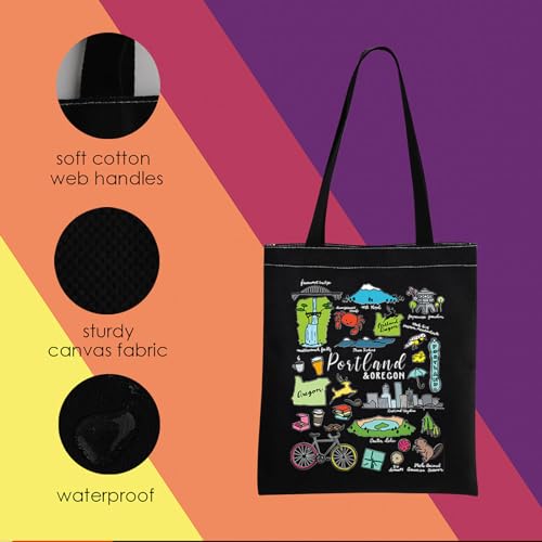 Image of MNIGIU Portland Tote Bag - Travel Gift, Oregon State Gifts, Portland Souvenir