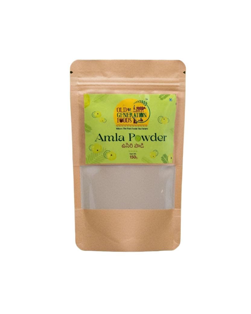 Old Generation Foods Pure Amla Powder, Natural Indian Gooseberry Supplement for Hair and Skin Care, 150g 1