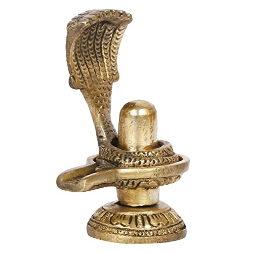 Estatua de Shivling de Latón 3 Pulgadas miniatura 3