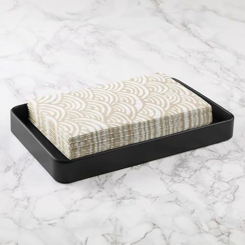 Plateau InterDesign noir pour ne plus perdre vos clés et cosmétiques