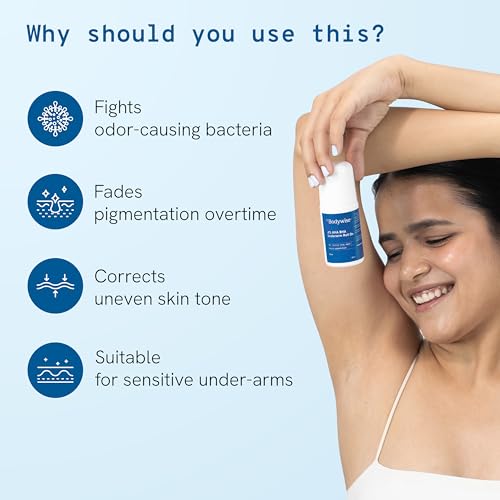 Be Bodywise 4% AHA BHA UnderArm Roll on | 2% Lactic Acid, 1% Mandelic Acid, 1% Salicylic acid | Prevents Body Odour, Pigmentation, Kills Bacteria... - Image 2