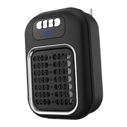 Wall Outlet Space Heater Adjustable Mini Space Heater for Indoor Office Home Black|Home & Garden | Home Improvement | Heating Cooling & Air | Space Heaters 4 41Vl+KcT8bL