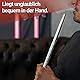 Little Dragon® Shisha Mundstück Aluminium - Bequemes & edles X-Cut Mundstück 30cm - Grandioser Durchzug dank 10mm Öffnung - Pulverbeschichtetes Aluminium - Hochwertiges Shisha Zubehör (Rot)