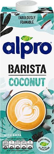 Alpro Barista Foamable Coconut Plant-Based Long Life Drink, Vegan & Dairy Free, 1L (Pack of 8) - 2