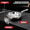 ROVSUN 8-10-12 Inch Stainless Steel Cookware Set, 3 pcs Tri-Ply Skillets Set, Full Clad Stainless Steel Chef's Pan, PFOA & PTFE Free Skillets, Compatible for All Cooktops, Dishwasher & Oven Safe #5