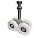 Sliding Track Rollers with Bearings Gate Truck Trolley HI Motions 4 Nylon Wheels