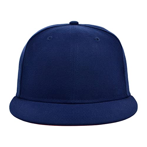 Image of Lids Blank Premium Full Court w /Colored Under Visor Fitted Cap