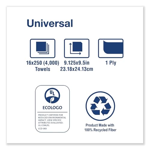 Tork Multifold Hand Towel Natural H2, Universal, 100% Recycled Fibers, 16 x 250 Sheets, MK530A - Thumbnail 4