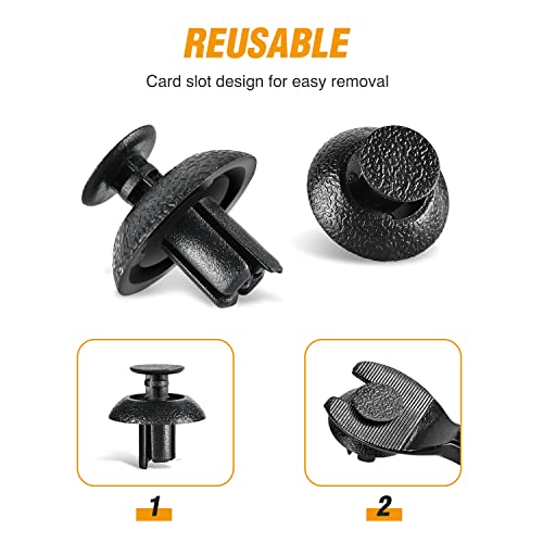Image of GOOACC 50Pcs Bumper Radiator Cover & Grille Push-Type Retainer Replacement for Lexus ES350 GS300 GS430 GS350 GS450H Scion tC xB Toyota Avalon Camry Corolla OEM:#90467-07211 (GRC-112)