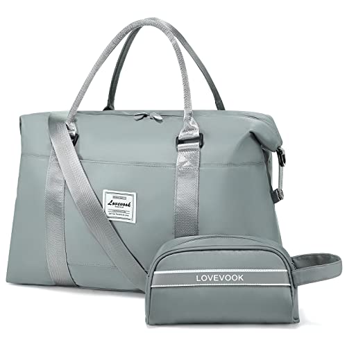 Image of LOVEVOOK Weekender Bag for Women Cute Travel Tote Bag Gym Duffel Bag with Toiletry Bag Carry On Bag Overnight Hospital Bag