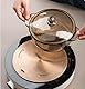 Grouarty Wärmeverteilerplatte, 28 cm, Edelstahl, Induktions-Adapter, Simmerplatte für Elektro-Gas, Glas-Kochfeld, Induktionsherd, Konverterplatte mit Griff