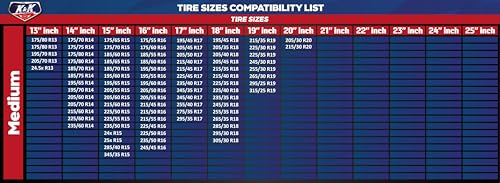 image for KNK Boutique K&K Automotive Snow Socks for Tires - Pro Series for Ulti