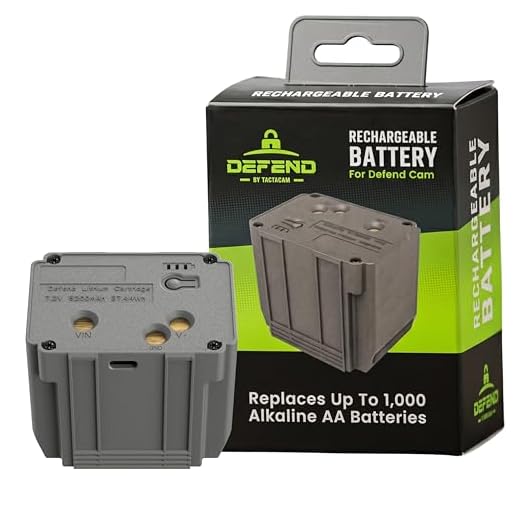 High-Capacity Battery for Tactacam Camera