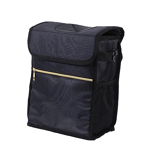 Poubelle auto et boîte de rangement pour voiture noir compact