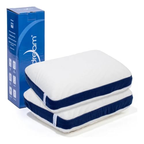 Reviews de Almohada de memory foam que puedes comprar esta semana. 41 BLUDREAM Almohada Serenity | Almohada de Memory Foam | Antibacterial | Firmeza: Semi-Firme | Tecnología Fresh+ (2, Individual (60X40X14))