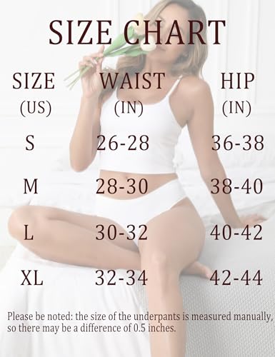 Image of Seamless Underwear for Women, No Show Stretch Bikini Panties, Silk Crotch, Invisible Hipster, 6-Pack