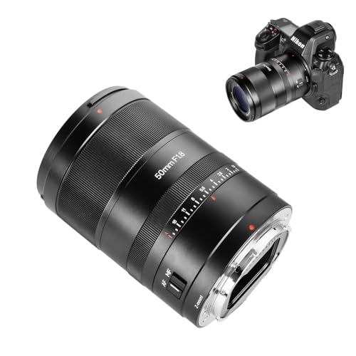 7artisans AF50mm F1.8 Auto Focus Camera Lens Compatible with Nikon Z Mount Cameras, 5 Special Glasses(2 HR, 2 APSH, and 1 ED)