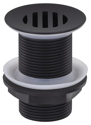 Bonde vidage pour lavabo à écoulement libre noire EUROSANIT