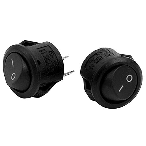 2X ein / Aus Selbstverriegelnde DruckknöPfe Wippschalter Toggle für Auto Au6415