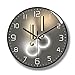 Messe mit günstig Kaufen-VAGHVEO Wanduhr, Wandpendel Mit 30 cm Durchmesser Moderne Wanduhren, Batteriebetrieben,Ohne Tickgeräusche,HD-Glas Leicht zu für Dekoration Wohnzimmer, Küche, Büro, Schlafzimmer,Kinderzimmer (Grau)