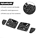 Hoolcar Tail Light Lamp Cover Guard Trim Frame Bezels Decoration Accessories Compatible with 2015-2025 Jeep Renegade, Smoked Black