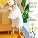 HPOSAN Goose Stuffed Animal Toy Cute Giant White Goose Stuffed Animal Duck Plush Super Soft Hugging (A:19.5 inch)