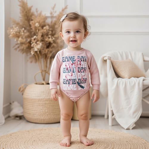 Newborn Baby Boy Girl Hockey Outfit Long Sleeve Hockey Embroidery Bubble Oversized Sweatshirt Romper Fall Bodysuit3