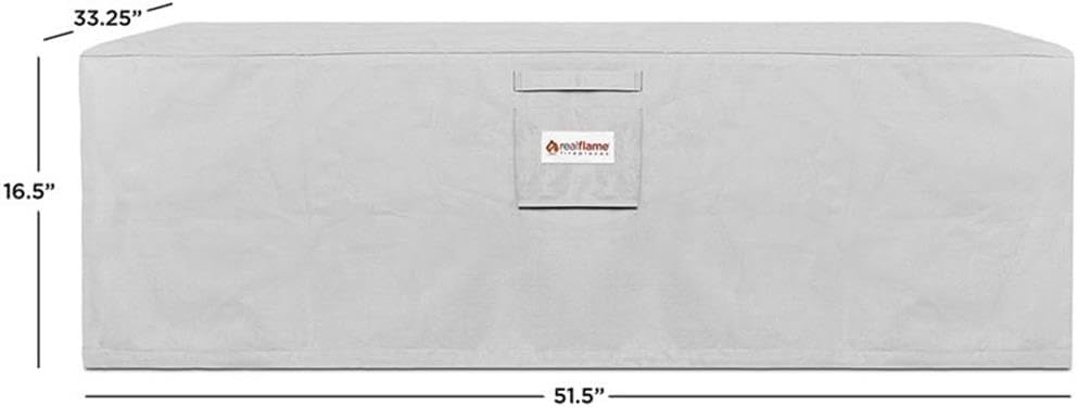 Home Square 2-Piece Set with 52" Fire Pit Protective Cover and Hose Cover