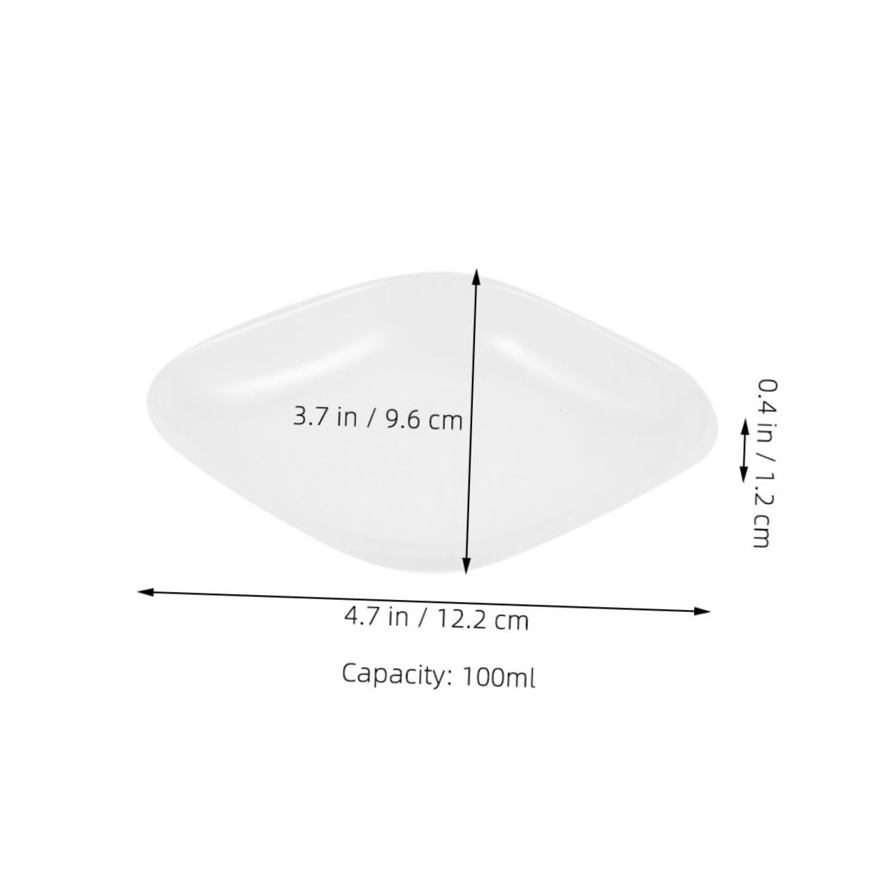 KICHOUSE Sample Weighing Trays Flat Bottom 100ml Weighing Plates Easy Cleaning Lab Equipment