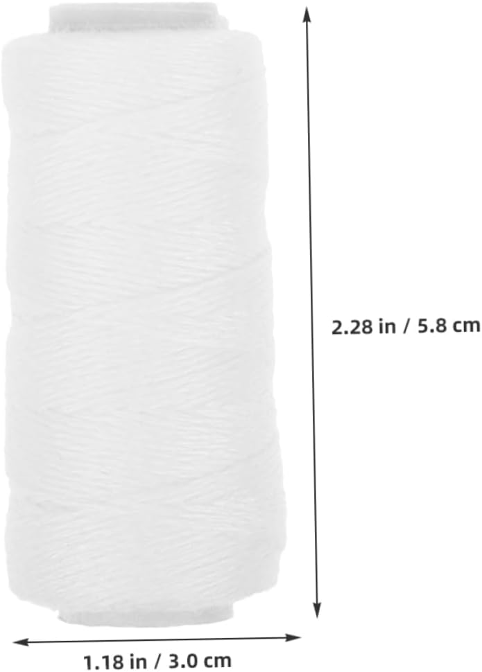 6pcs White Cotton Thread for Facial Hair Epilator Threading
