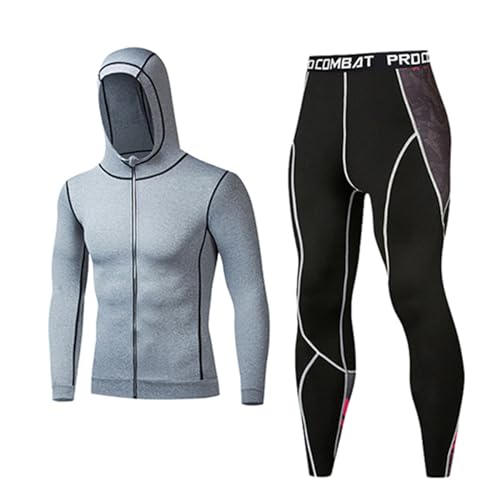 Jogging hommes pas cher ensemble running coton et legging de sport cyclisme