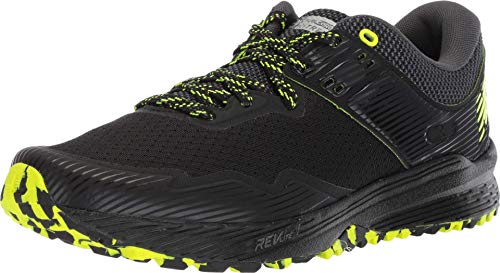 New Balance Men's FuelCore Nitrel V2 Trail Running Shoe, Black/Magnet/hi lite, 12 4E US