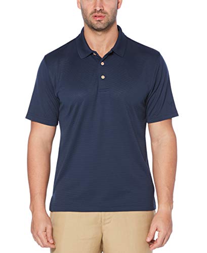 Cubavera Men's Essential Textured Performance Polo Shirt, Dress Blues, X-Large