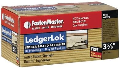 FMLL358-50 3.63 in. Ledgerlok Screw, Pack - 50