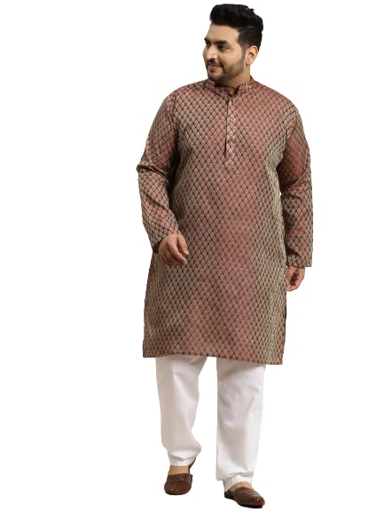 (Since 1958, Men's Silk Blend Grey Kurta Pyjama & Silk Blend Jacket Combo-image-22
