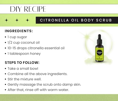 Image of Earth N Pure Citronella Essential Oil Undiluted, Natural, Therapeutic Grade 50 ml