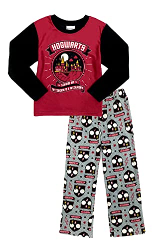 Komar Kids Boys' Harry Potter Hogwarts School of Witchcraft and Wizardry Pajama, Maroon (K219847HP)