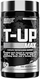 Nutrex T-UP MAX, Complete Testosterone Support Supplement, 60 Capsules, 1 Month Supply