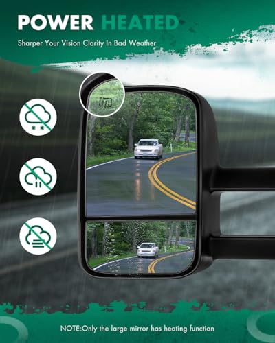 image for SCITOO For Chevy For GMC Towing Mirrors Pair Mirrors for 2014-2017 For