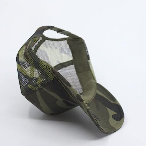 Image of The Vintage Year High Crown Foam Mesh Camouflage Trucker Hat Baseball Cap