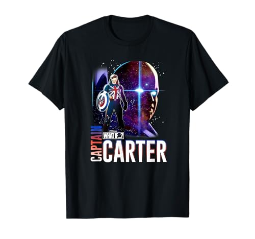 T-shirt Marvel What If Carter Captain et Watcher vêtement imprimé cosmique pour geek
