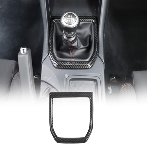 Daeiclru Gear Shift Panel Cover Trim Compatible with Subaru WRX 2022 2023 2024 2025, Gear Shift Control Anti-Scratch Panel Decorative Sticker Trim Frame Interior Accessories (Carbon Fiber Pattern)