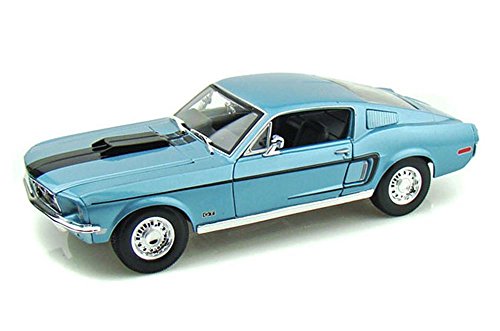 Maisto 1:18 Metallic Blue Ford Mustang GT Cobra Jet miniatura 2